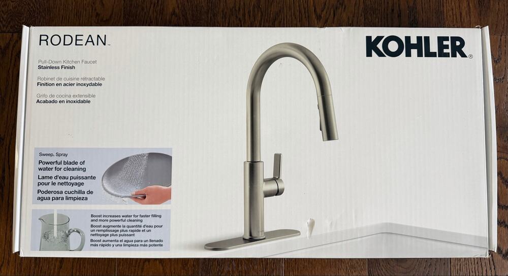 Kohler Rodean Kitchen Faucet Stainless Finish